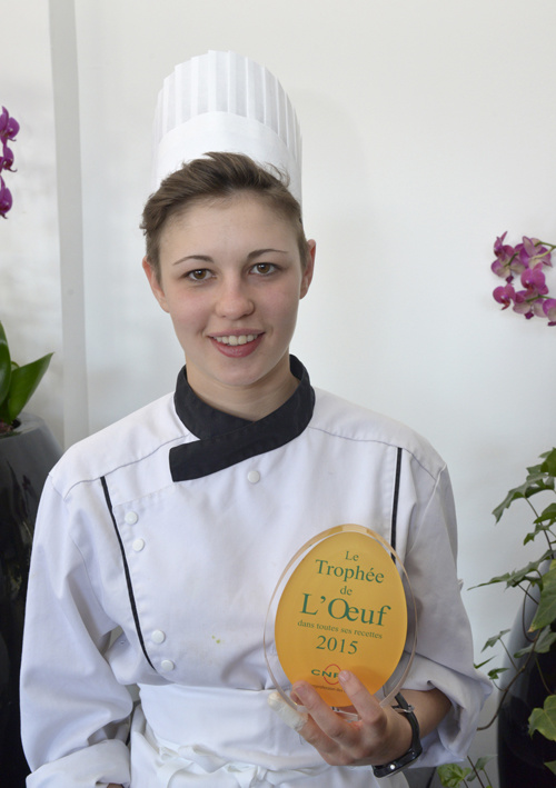 Albane Auvray, lauréate du Trophée de l’Œuf 2015 sélectionnée pour Objectif Top Chef sur M6 !