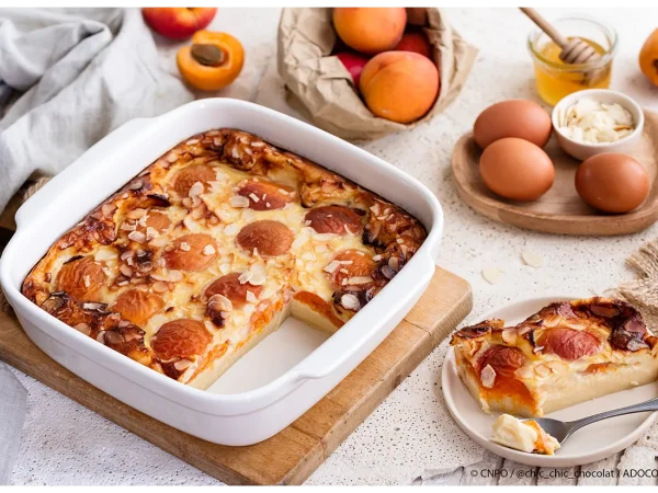 Clafoutis aux abricots et amandes