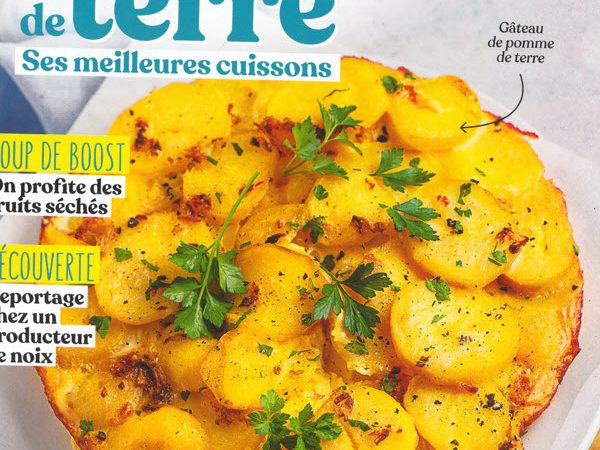 Vue dans le magazine Gourmand : une délicieuse tortilla española !