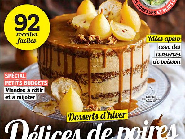 Vu dans la revue Cuisine Actuelle : des idées gourmandes spéciales hiver