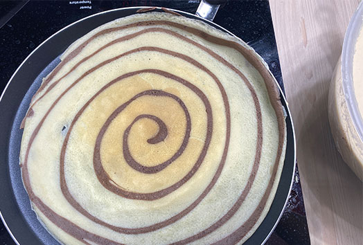 Crêpes tourbillon au gingembre