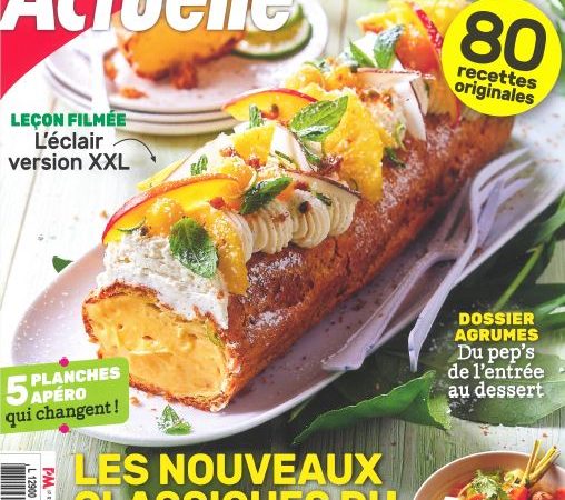 Une délicieuse recette d’œuf dans le magazine Cuisine Actuelle !