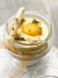 oeuf cocotte au foie gras