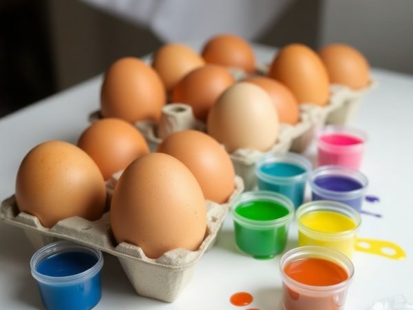 Pâques : teinture des œufs avec des colorants alimentaires