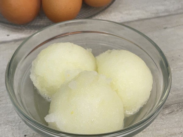 Sorbet citron aux œufs