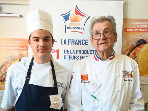 Félix Gilbert remporte le 1er Prix du Trophée Oeufs de France 2025 avec son Omelette torsadée béarnaise, comme une poule au pot revisitée