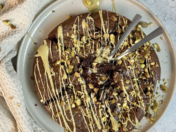 Brownie fondant & cœur coulant pistache