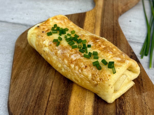 Omelette fondante à la mozza